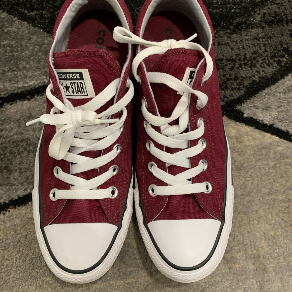 Converse Burgundy Low-Top Sneakers